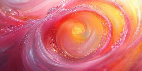 Canvas Print - Glowing Edge Highlights in a Swirling Digital Vortex, generative ai