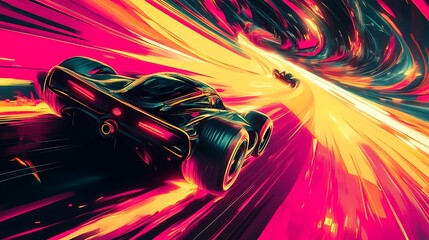 racing pop art background