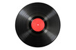 © Wasi - Vinyl Record with Red Sticker on Transparent Background