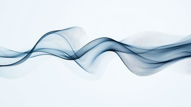 Minimalist design of abstract lines representing water flow, set against a plain background to highlight simplicity and fluidity.