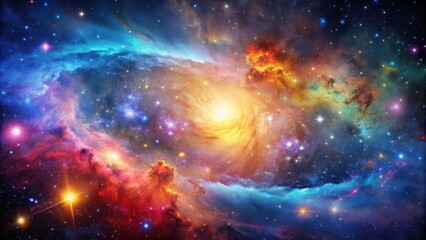 Wall Mural - colorful space galaxy cloud nebula with stary night cosmos and supernova background, space, galaxy, 