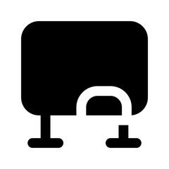 Poster - whiteboard glyph icon