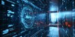 © kwanchaift - Close-up of interactive VR elements in a futuristic architectural environment, featuring holographic displays and immersive virtual experiences