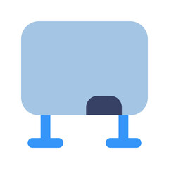 Poster - whiteboard flat icon