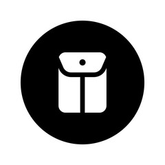 Poster - envelope glyph circular icon