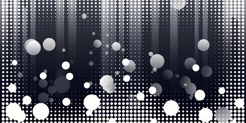 Wall Mural - Vector illustration  of a gray and white halftone