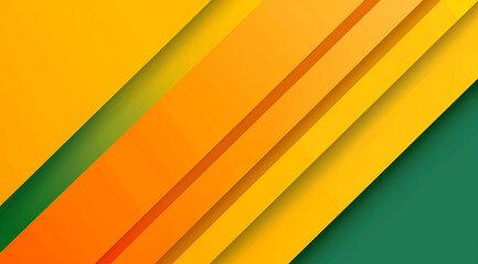 Sticker - Abstract yellow background with yellow and green diagonal stripes