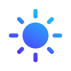 Poster - sun gradient fill icon