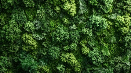 lush green wall covered in various types of foliage