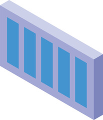 Poster - Data chart showing growing bars, perfect illustration for a presentation background