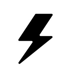 Wall Mural - thunder energy flat icon