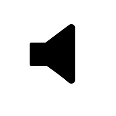 Wall Mural - minimalist speaker notification flat icon
