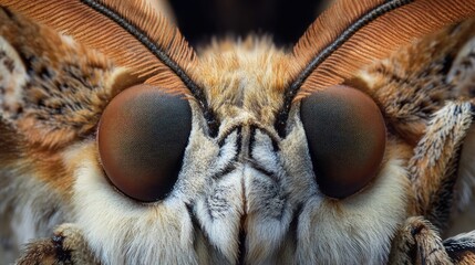 Poster - Macro Photography of a Moth's Eye