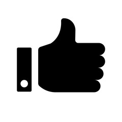 Wall Mural - thumbs up vector falt icon