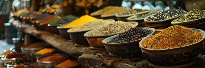 Poster - Assorted Spices and Seasonings Available for Purchase