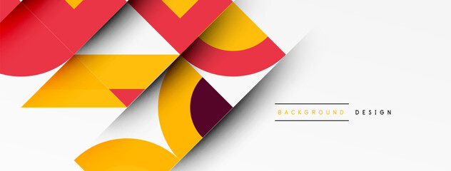Aufkleber - Modern geometrical abstract background - circles. Business or technology presentation design