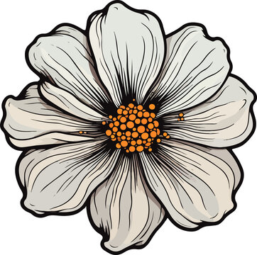 Flower clipart desing illustration