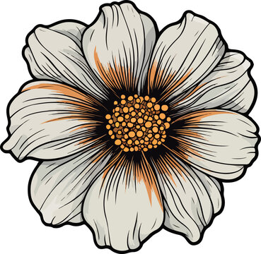 Flower clipart desing illustration
