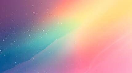 Poster - A vibrant gradient background with soft colors and starry details.