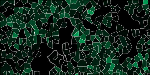 Canvas Print - 3D broken glass quartz vonoroi diagram vector background.Papercut geometric mosaic tiles pattern background. Broken Stained-Glass Background with lines. 