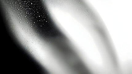 Canvas Print - Abstract close-up of water droplets on a foggy surface.