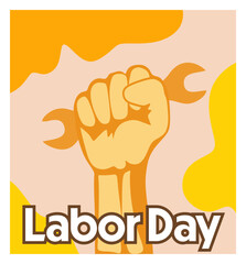 Wall Mural - Happy Labor Day to all workers