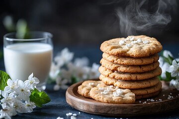 Wall Mural - Homemade chocolate chip cookies