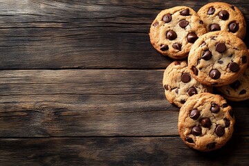 Wall Mural - The best recipe for double chocolate chip cookies must obviously include extra doses of chocolate.