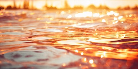 Poster - The water is a beautiful orange color, wallpaper