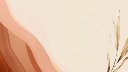 Leinwandbilder - A modern and colorful horizontal header design featuring tan, taupe and wheat. Graphic with space for text or image. Can be used as a header.