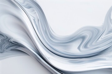 Poster - minimalist marble texture with soft gray swirls, ideal for a clean and sophisticated background with