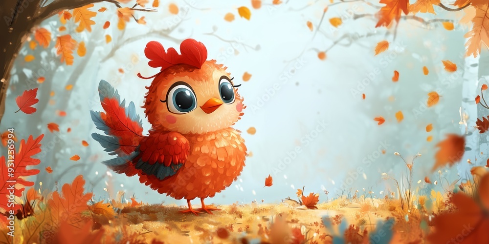 Happy Thanksgiving Day banner with Thanksgiving turkey cute cartoon ...