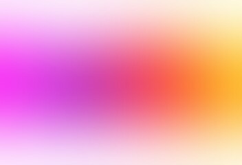 Wall Mural - Magenta purple red yellow gradient on white background. Soft colorful AI graphic.