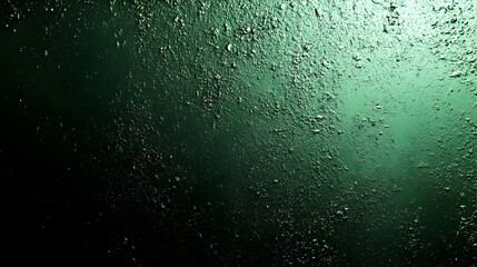 Sticker - Close-up of textured surface with bubbles and green hues.