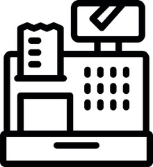 Poster - Cash register showing successful payment with nfc technology, retail, pos terminal, contactless payment, finance