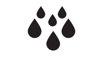 Wall Mural - Water drops icon in filled, thin line, outline and stroke style. Vector illustration of two colored and black water drops vector icons designs can be used for mobile, ui, web