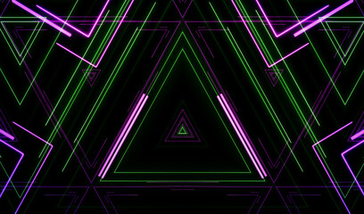 Wall Mural - abstract retro cyber laser digital colorful with glowing neon lights technology background.