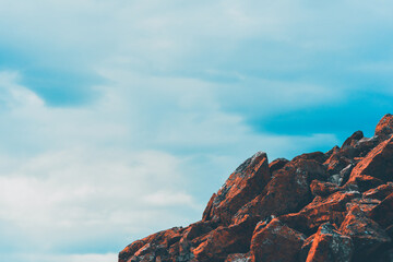 Wall Mural - Rocks from a trip to the Muen Mountain, Innlandet, Norway, in late summer.