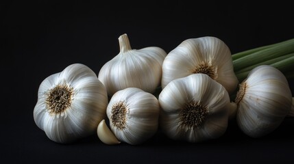 Sticker - Garlic on table