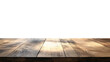 © Warisa - Light wooden table top on white background, Products presentation concept