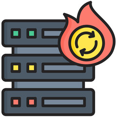 Canvas Print - Disaster Recovery Icon