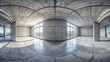 © Udomner - 360 degree spherical seamless panorama abstract empty concrete room interior studio hall rendering hdri hdr vr style