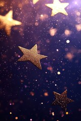 Wall Mural - Flying Stars in Air,