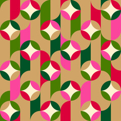 Sticker - Luxury geometric elements pattern for christmas and new year holidays background. 