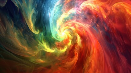 Wall Mural - Vibrant Abstract Swirl of Colors in High Definition