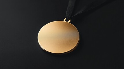 Wall Mural - gold first place winners medal. success achievement concept