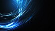 © Wi - Abstract Blue Light Swirls on a Dark Background