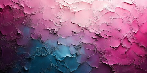 Wall Mural - High Detail Acrylic Texture: Magenta and Turquoise Fusion, generative ai