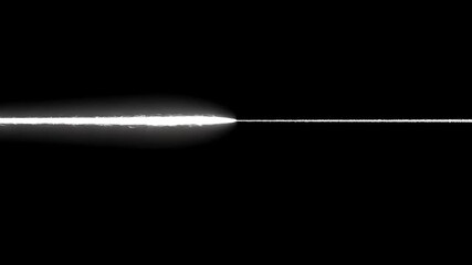 Poster - A white line animation that gradually moves across a black screen, symbolizing progress and transition.