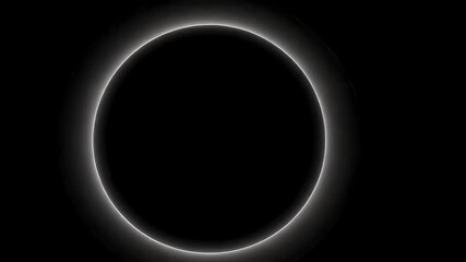 Poster - This video features a circular vignette effect on a black background, creating a stylized and cinematic look.